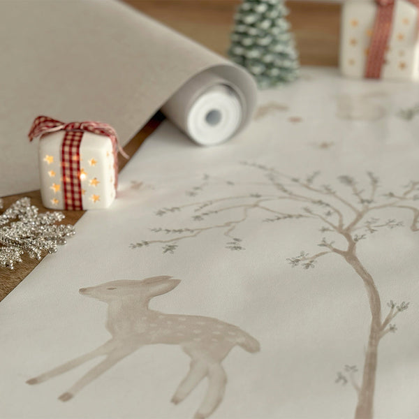 Papel pintado infantil con decoración de Navidad