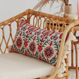 Upholstery cushion Scarlet Iris rectangular